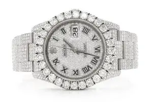 Rolex Moissanite Watch